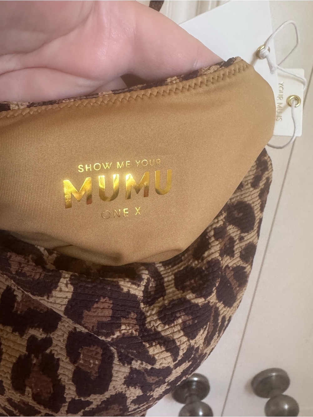 NWT - Show Me Your MuMu Leopard Print One Piece Swimsuit - Picture 6 of 6